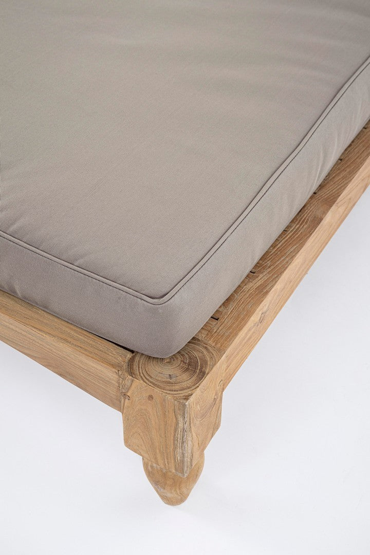 Outdoor Daybed Bali 2er-Set aus massivem Teakholz mit Olefin-Polstern | Bizzotto bei STUFF Shop kaufen