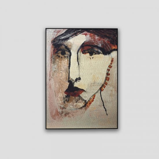 Gerahmtes Bild Red Lips - Dialma Brown 