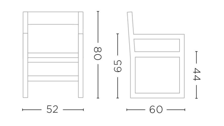 Armlehnenstuhl Sally Teak