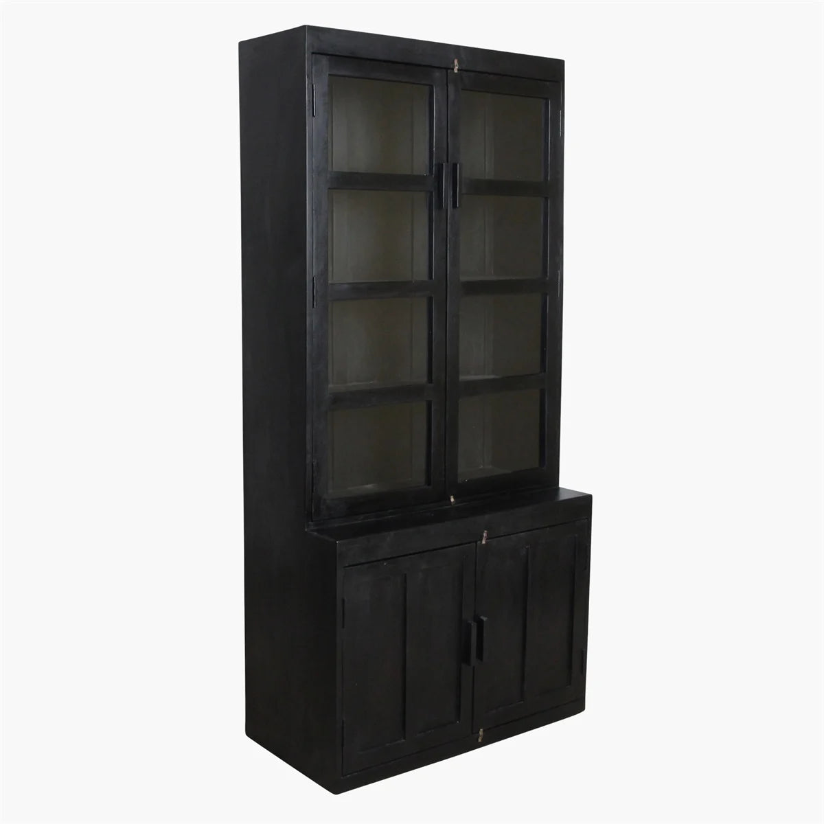 Vitrine schwarz von STUFF Loft mit kleinem Ablageschrank bei STUFF Shop kaufen