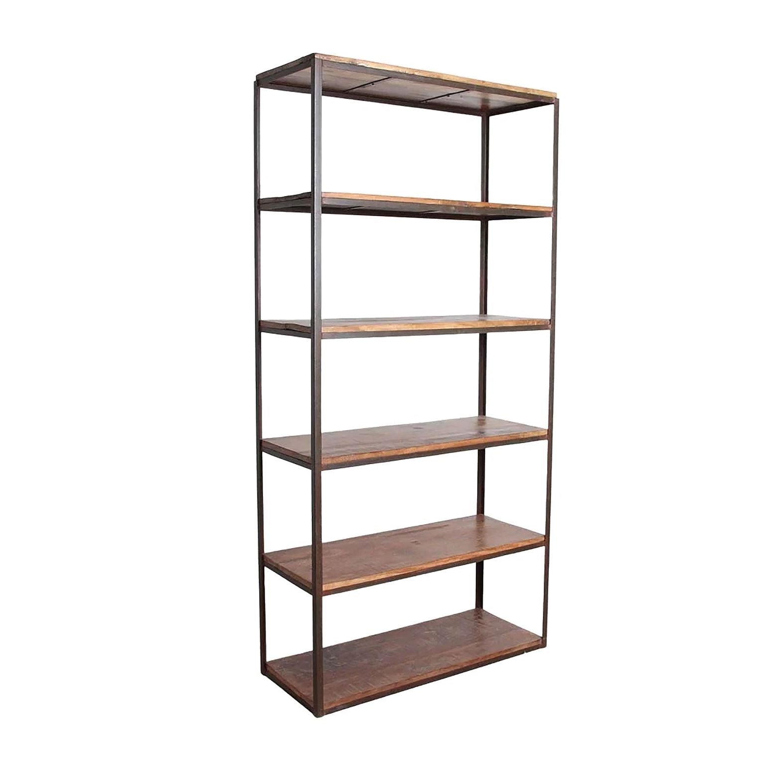 Industrielles Regal Factory aus der STUFF Loft Kollektion mit Altmetall und recyceltem Holz
