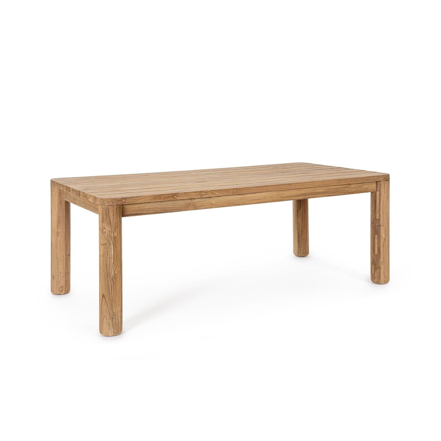 Esstisch Maverick Outdoor in Natur Teak mit robusten Beinen