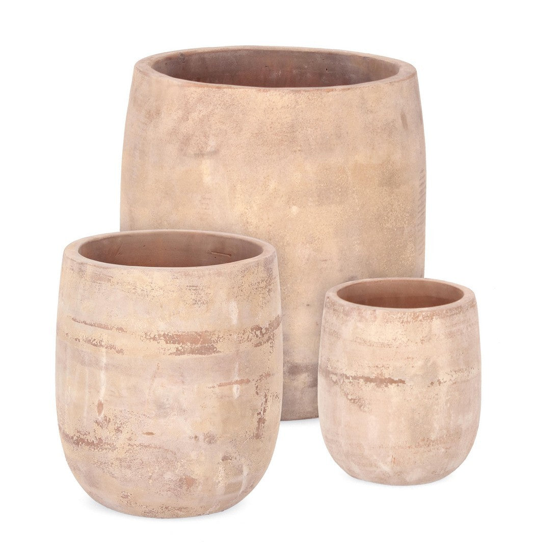 Übertopf 3-Set Minh Ru Hoch Terracotta I STUFF Shop