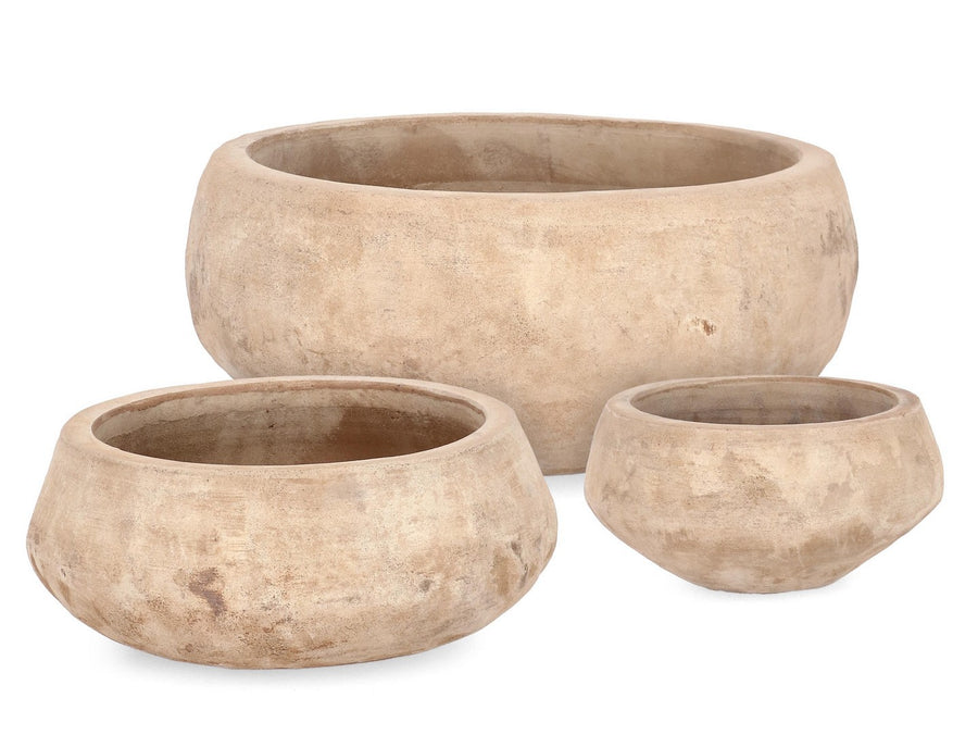 Übertopf 3-Set Minh Ru Schale Terracotta I STUFF Shop