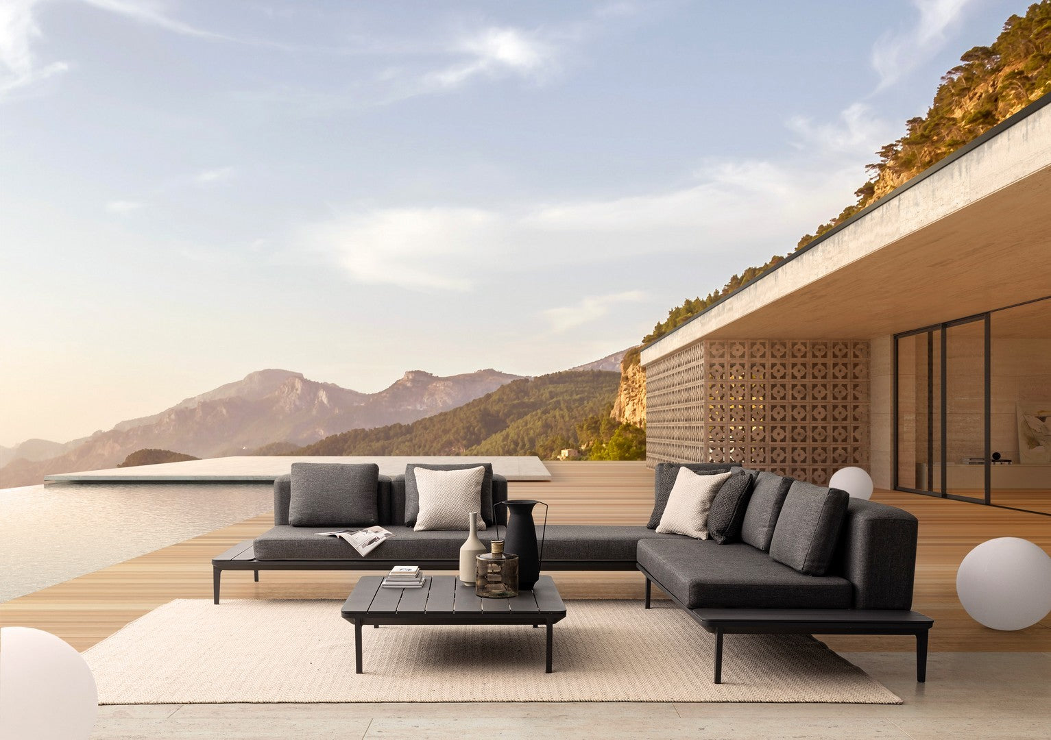 Outdoor-Teppich Savan Beige