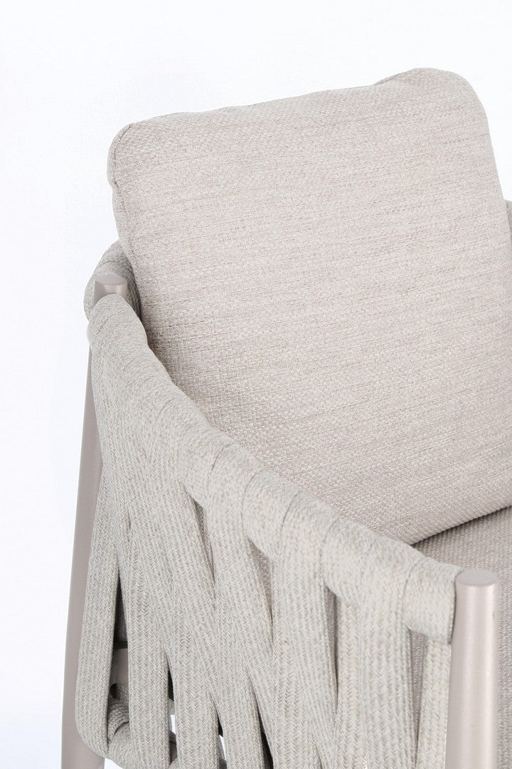 Bizzotto Outdoor Stuhl Jacinta in Moon - Detailaufnahme.