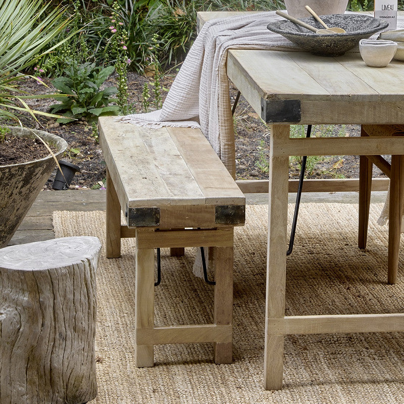 Klappbank aus recyceltem Holz mit FSC-Zertifikat 120 cm | STUFF Shop