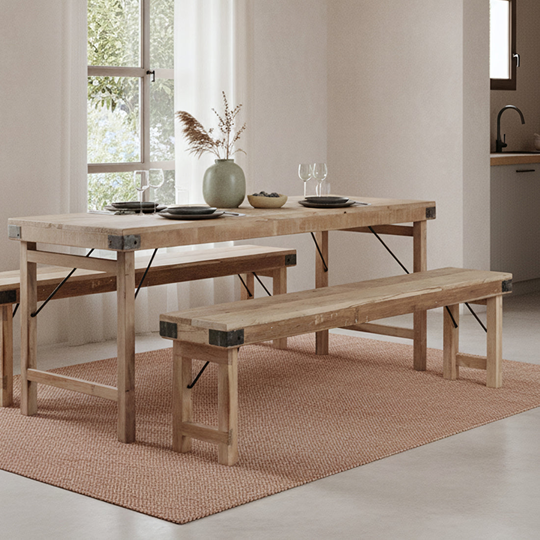 Klappbank aus recyceltem Holz mit FSC-Zertifikat 120 | STUFF Shop