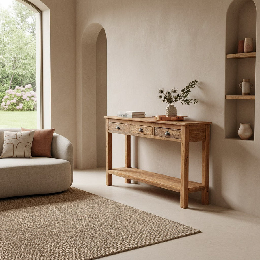 Vintage Timber Konsolentisch aus recyceltem Altholz