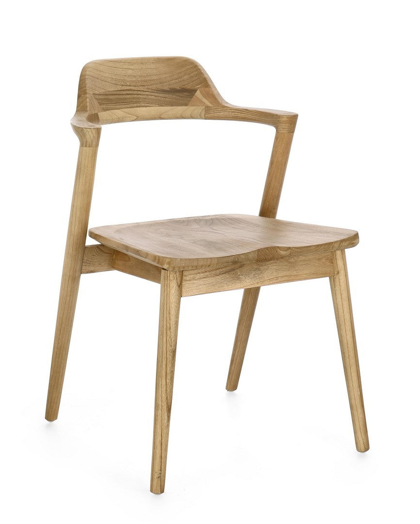 Stuhl AMERY aus Sungkai-Holz mit natürlichem Finish