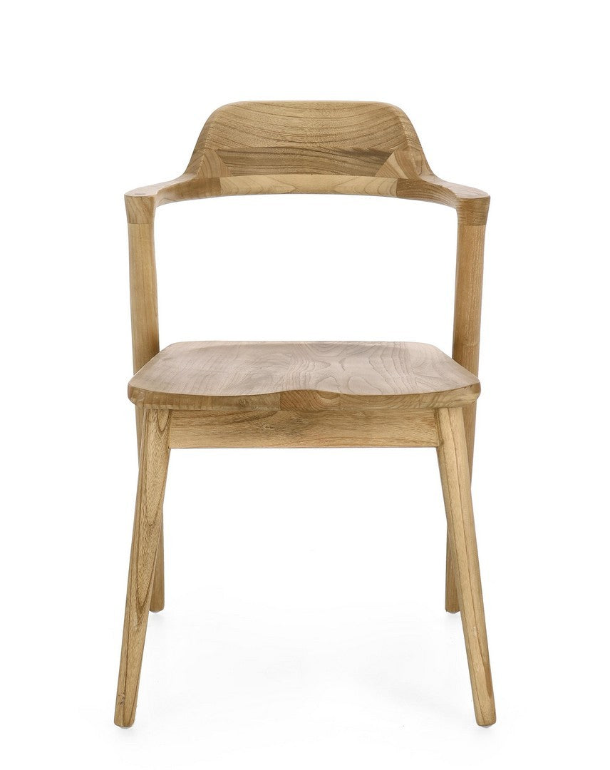 Stuhl AMERY aus Sungkai-Holz mit natürlichem Finish
