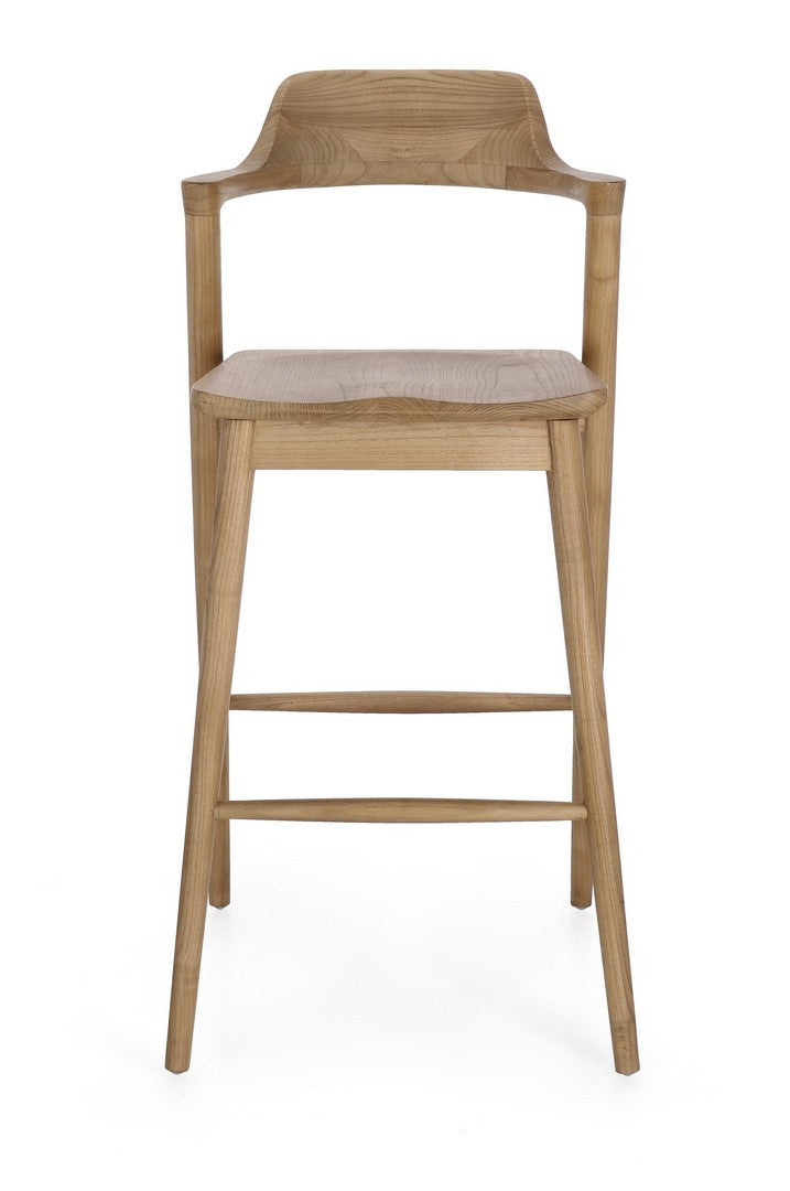 Barhocker Amery aus Sungkai-Holz von Bizzotto mit mattem Finish