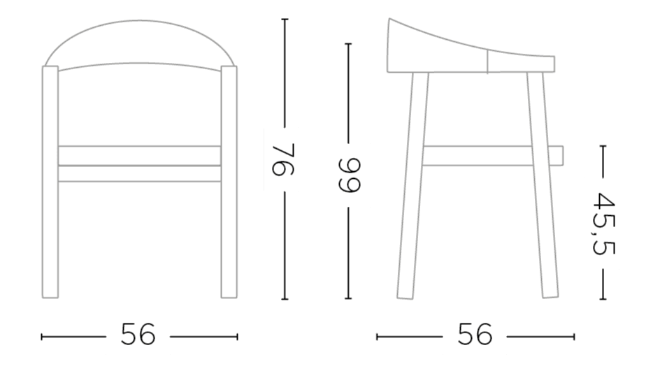 Armlehnenstuhl Faye Teak mit geflochtenem Sitz