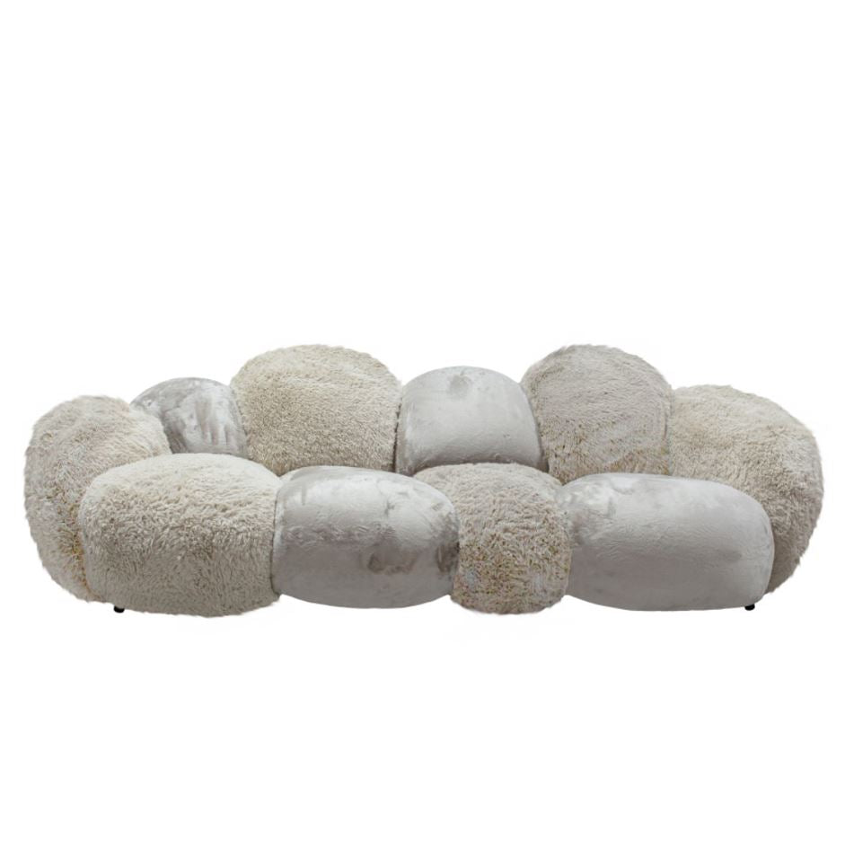 Curvae Sofa Lush in Beige von PTMD in luxuriösem Stoff