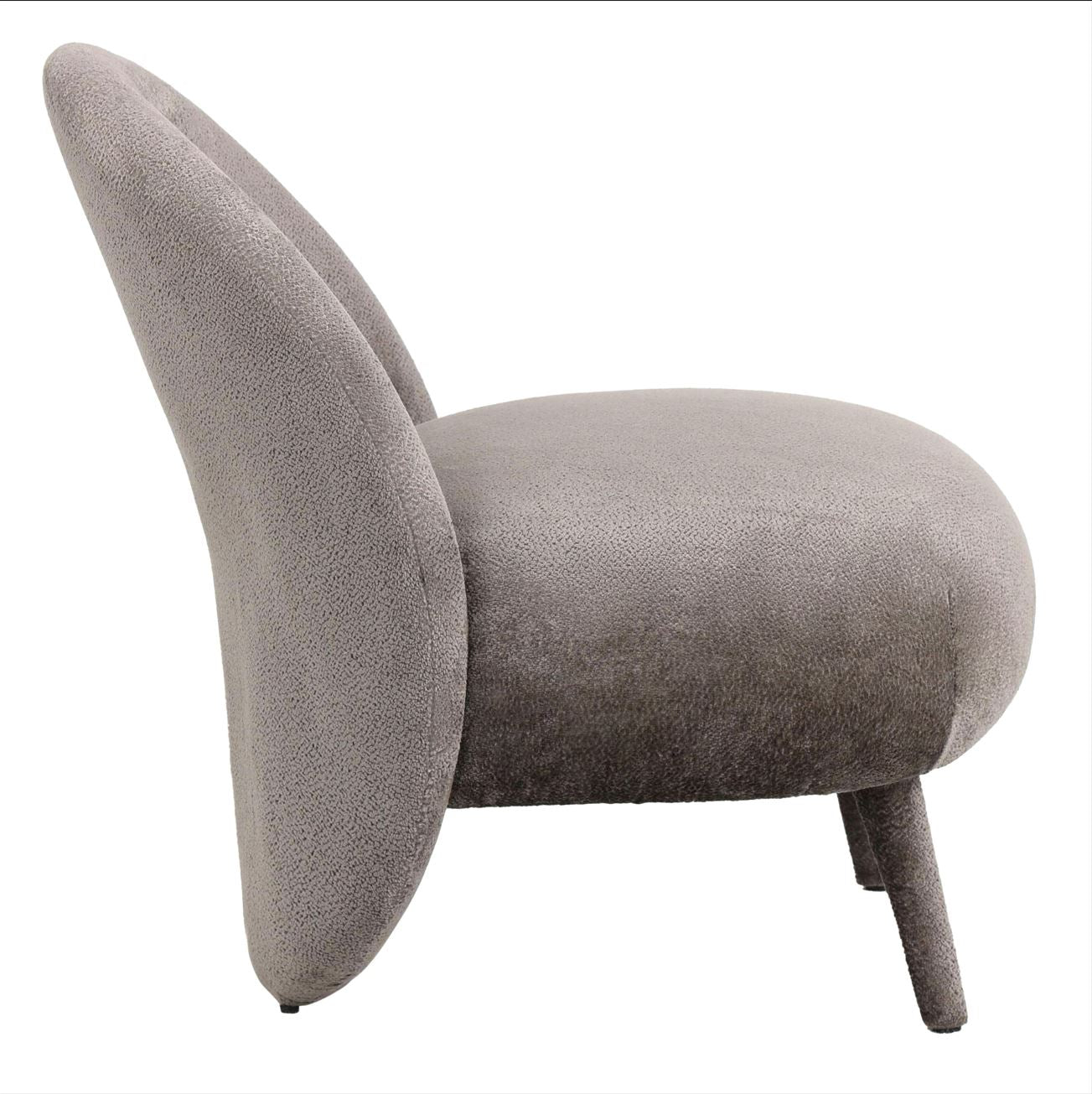 Sessel Eonas Fauteuil in Mocca, Seitenansicht