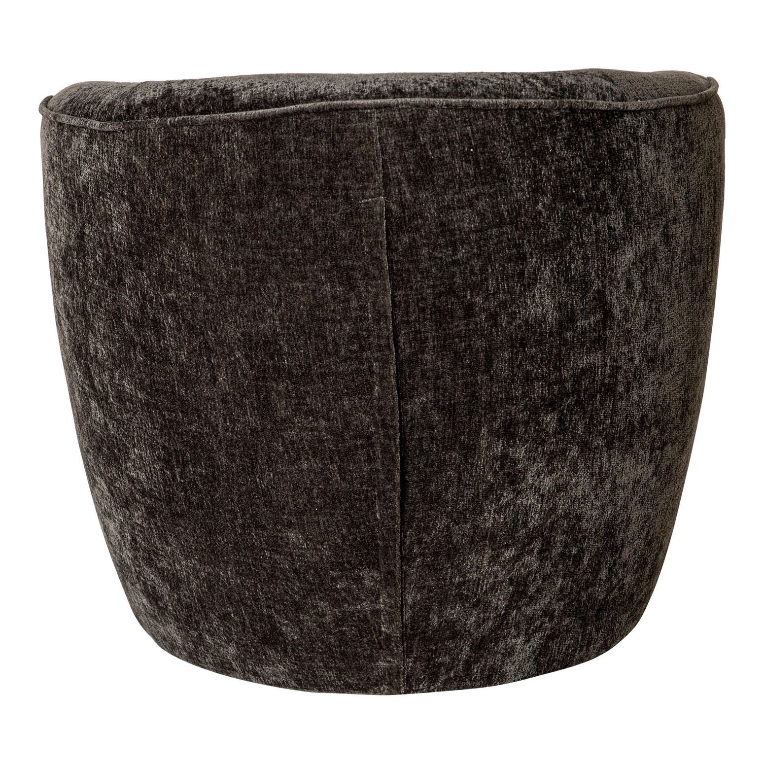 Sessel Grasa Anthracite mit luxuriösem Fiore-Stoff und Nosagfedern für extra Komfort.