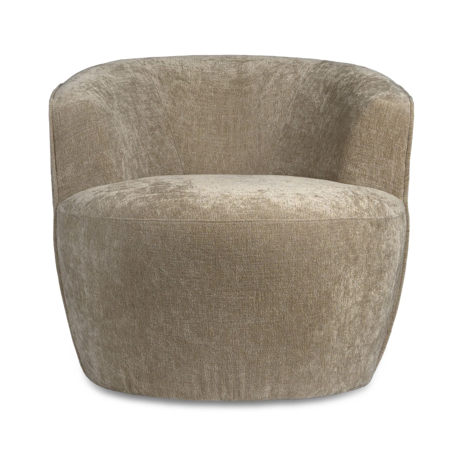 Sessel Grasa in Off White, Ansicht von vorne.