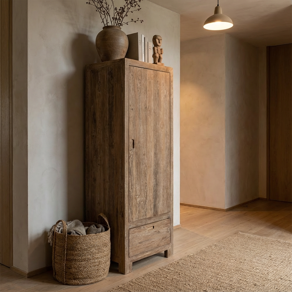 Garderobenschrank Alamanis Reclaimed Wood Old Patine von Gommaire, hergestellt aus wiederverwertetem Holz