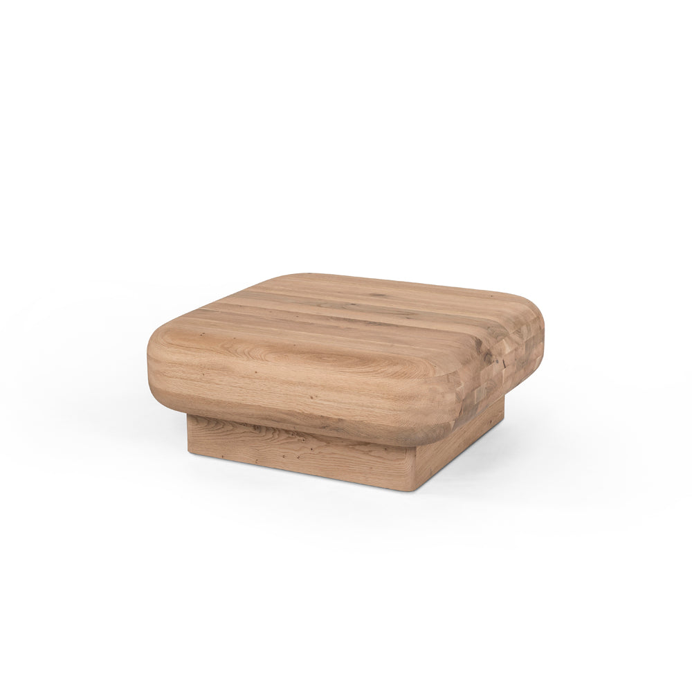 Couchtisch Rowan Eiche small, quadratischer Couchtisch aus massivem Eichenholz