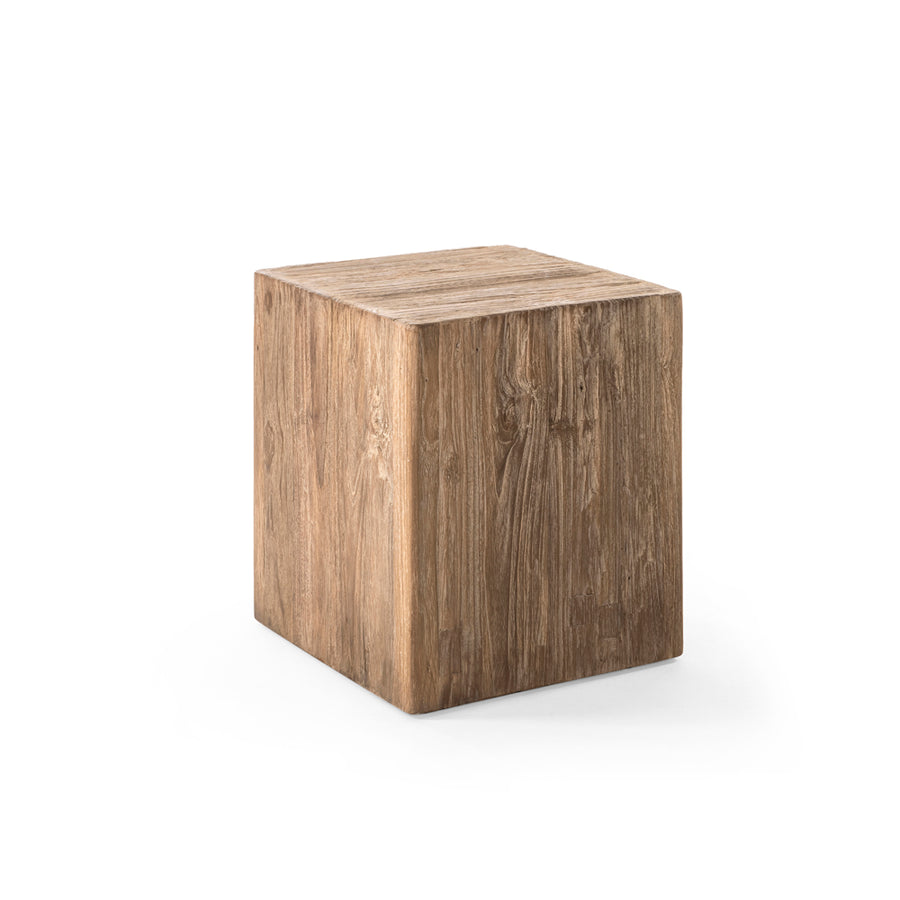 Beistelltisch Zeno Altholz large aus recyceltem Holz mit originaler Patina.