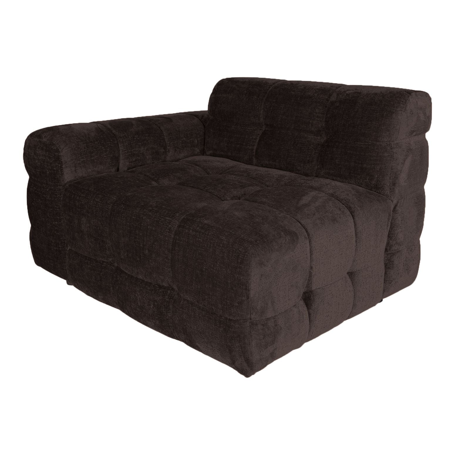 Sofa-Element Jidde Arm links von PTMD – Modul für individuelle Wohnlandschaften in Dunkelgrau