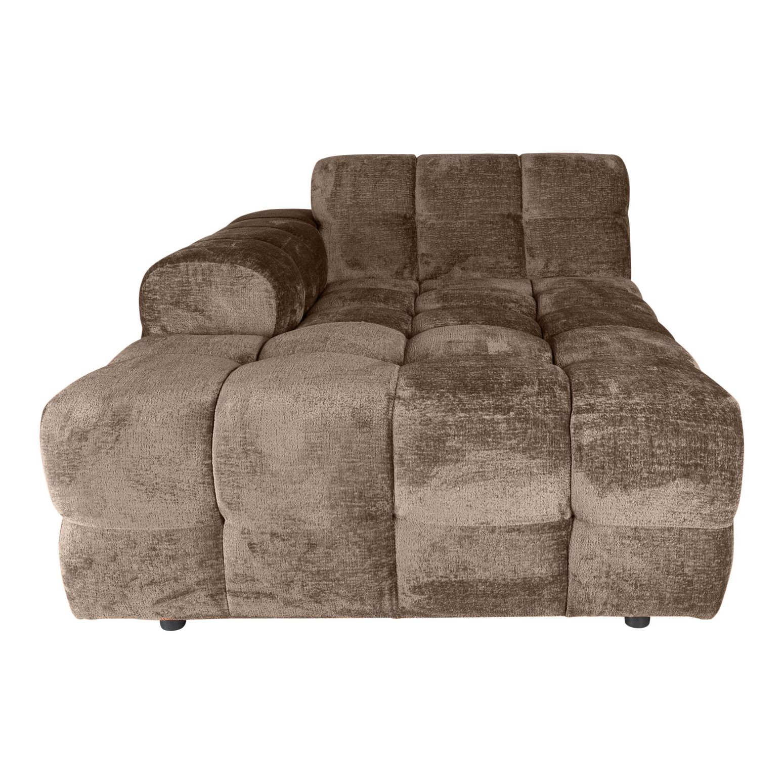 Sofa-Element Jidde Chaise Longue Arm links von PTMD in Beige – luxuriöse Erweiterung für modulare Wohnlandschaften