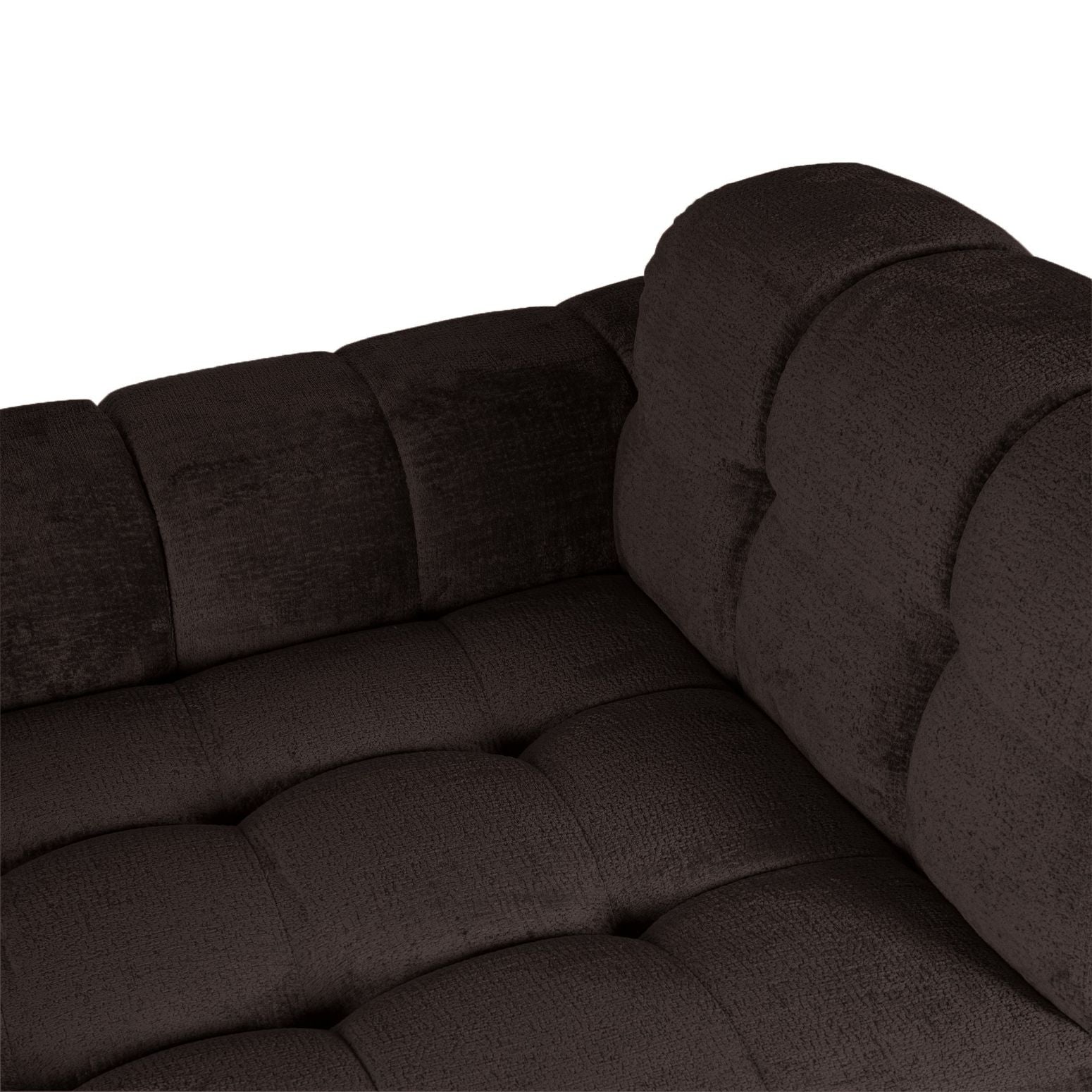Sofa-Element Jidde Chaise Longue Arm links von PTMD in Dunkelgrau – luxuriöse Erweiterung für modulare Wohnlandschaften