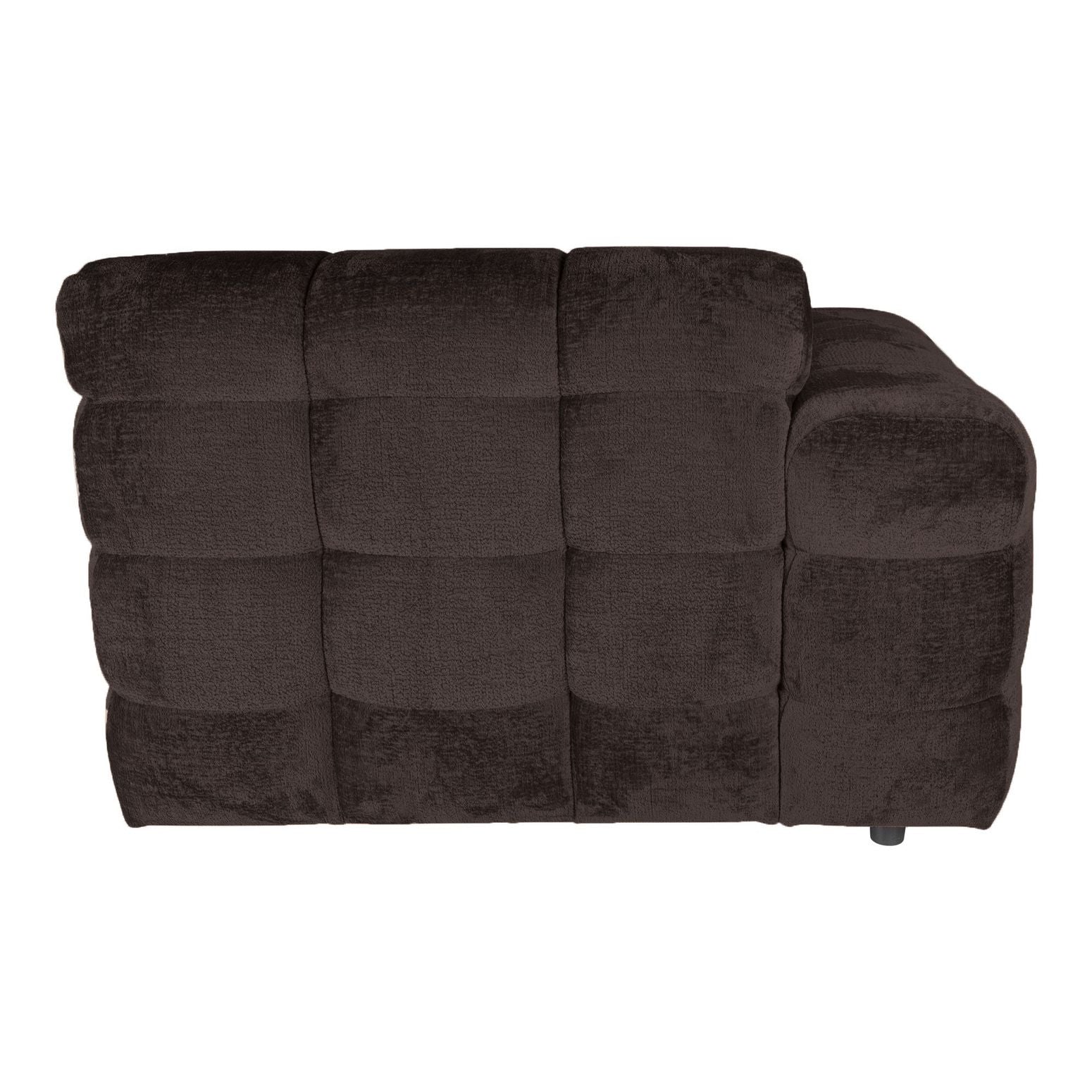 Sofa-Element Jidde Chaise Longue Arm links von PTMD in Dunkelgrau – luxuriöse Erweiterung für modulare Wohnlandschaften