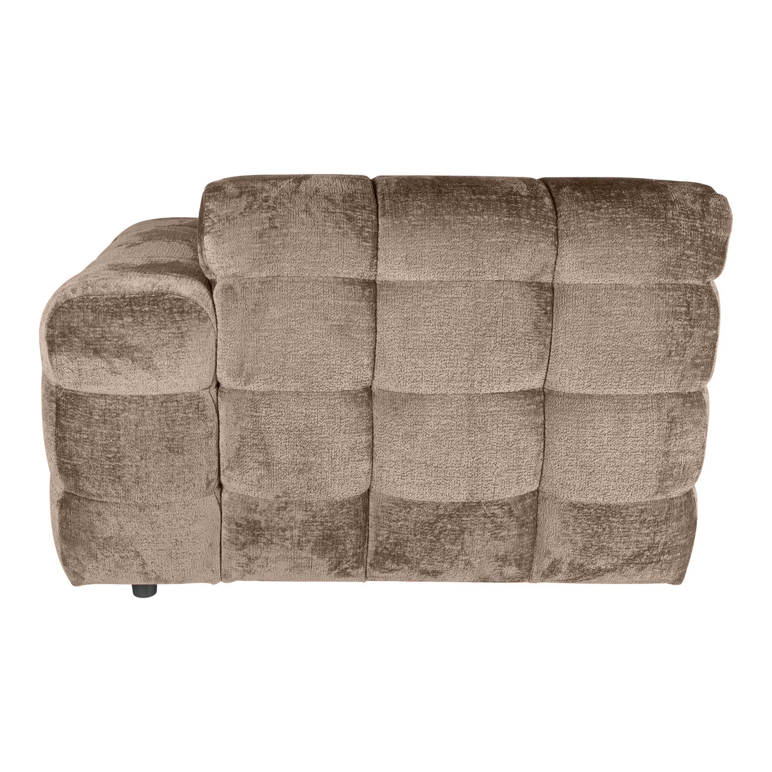 Sofa-Element Jidde Chaise Longue Arm rechts von PTMD in Beige – komfortable Erweiterung für modulare Wohnlandschaften