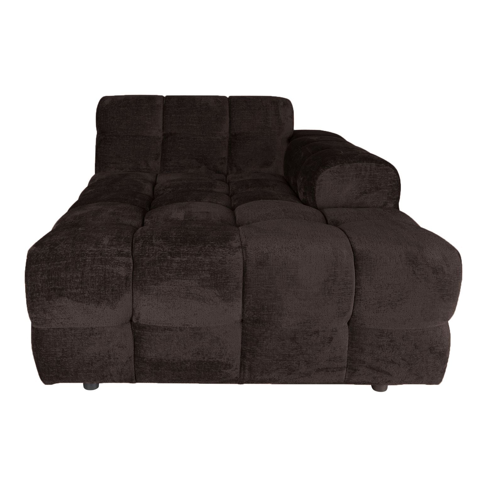 Sofa-Element Jidde Chaise Longue Arm rechts von PTMD in Dunkelgrau – komfortable Erweiterung für modulare Wohnlandschaften