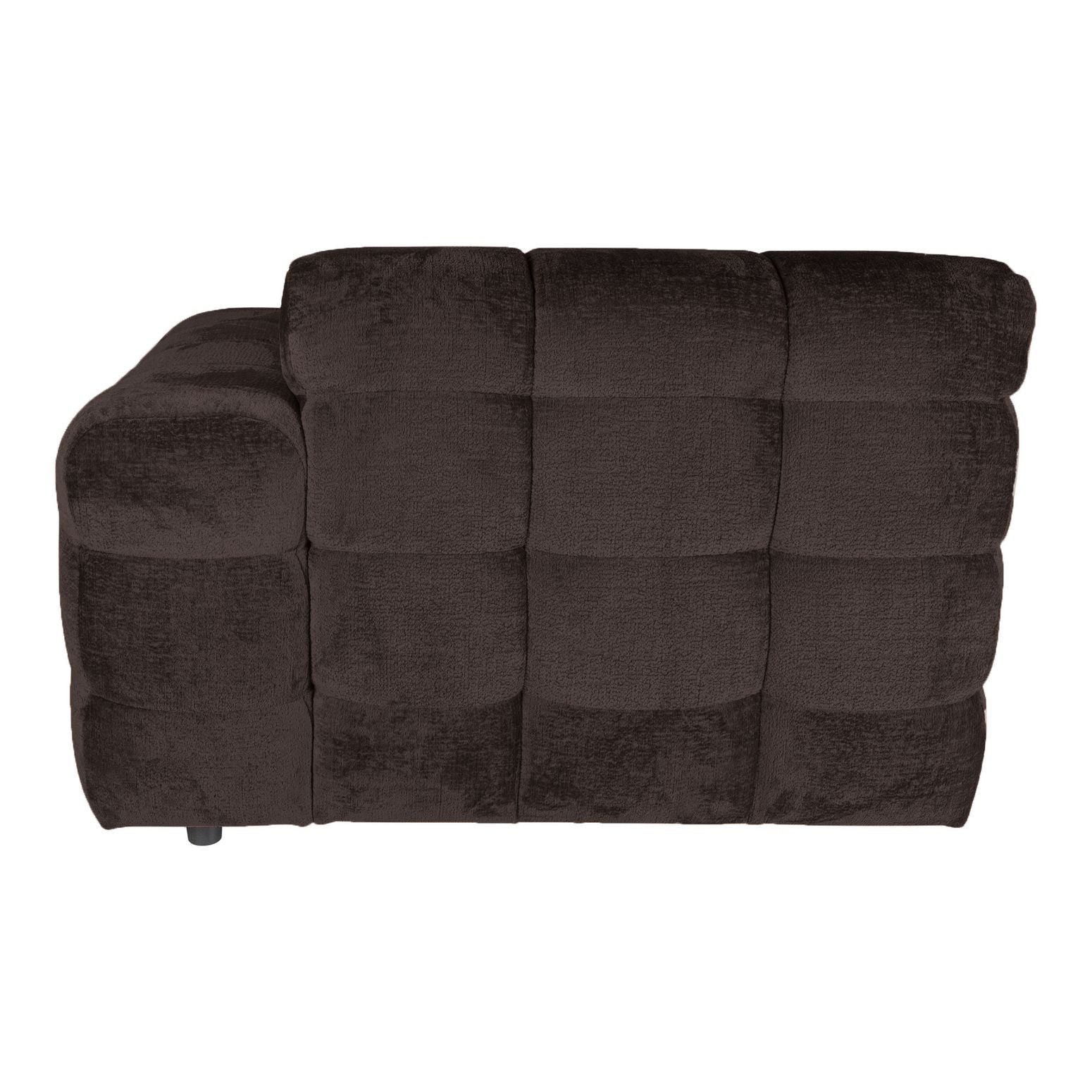 Sofa-Element Jidde Chaise Longue Arm rechts von PTMD in Dunkelgrau – komfortable Erweiterung für modulare Wohnlandschaften