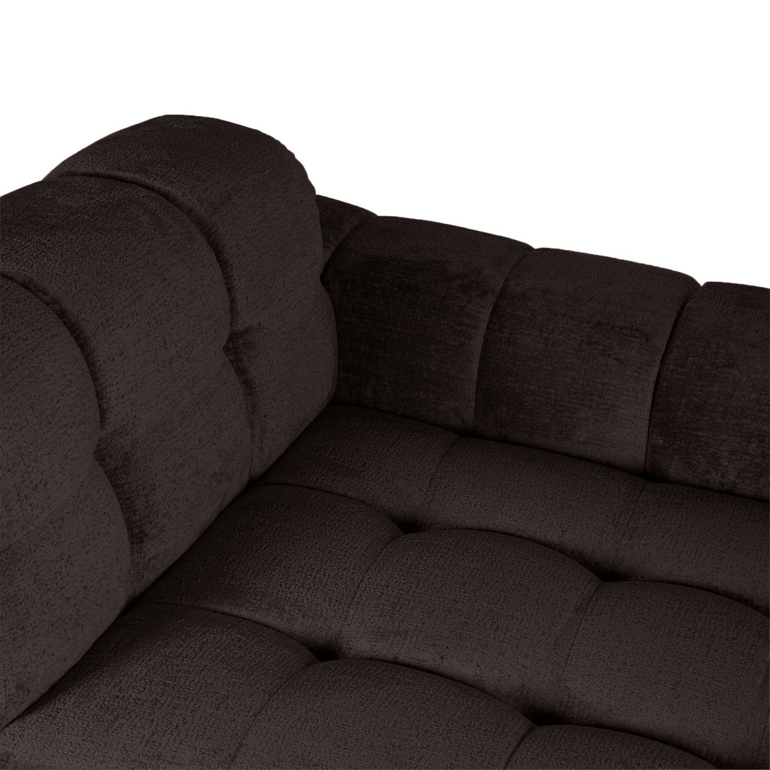 Sofa-Element Jidde Chaise Longue Arm rechts von PTMD in Dunkelgrau – komfortable Erweiterung für modulare Wohnlandschaften