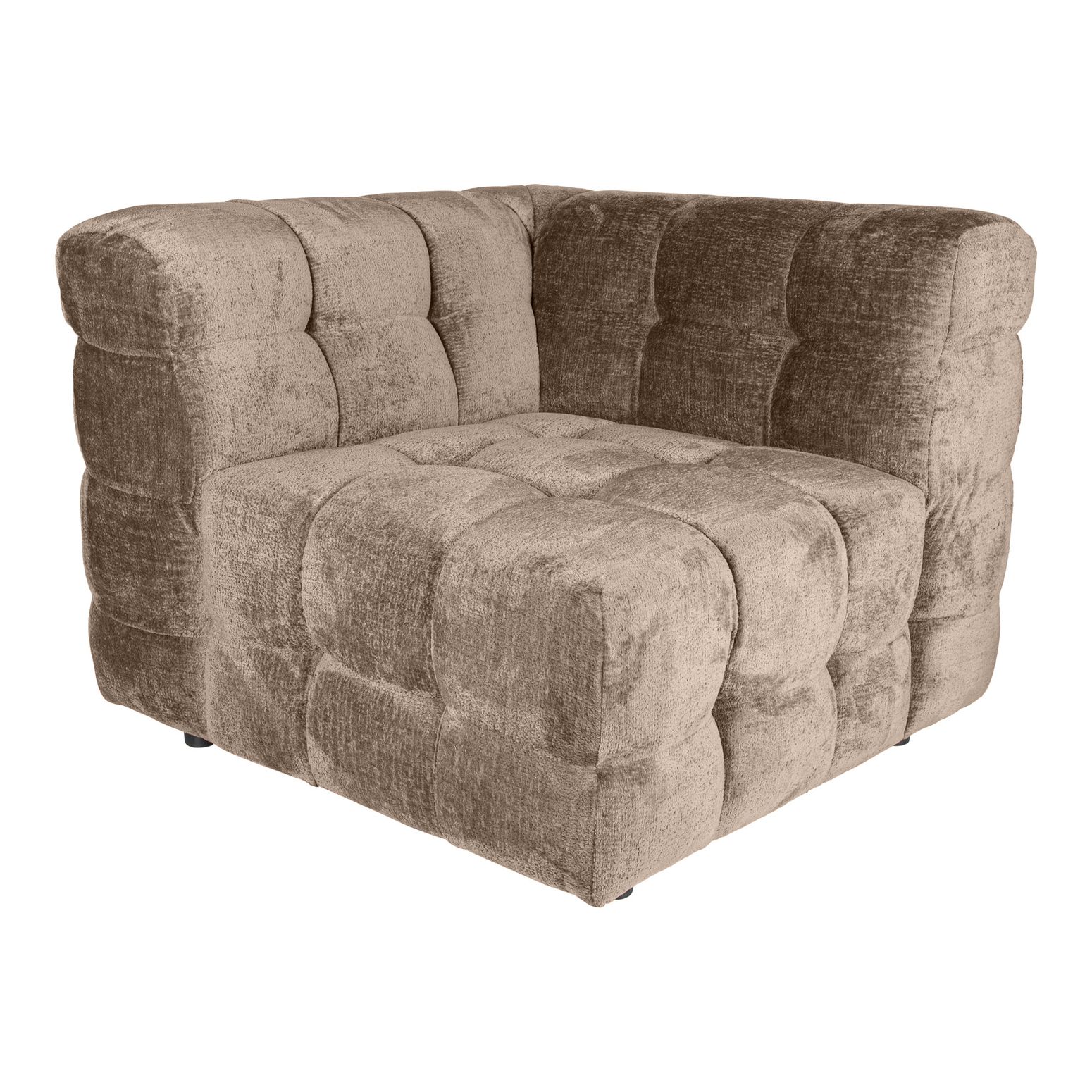 Sofa-Element Jidde Eckelement von PTMD in Beige – flexibles Modul für modulare Wohnlandschaften