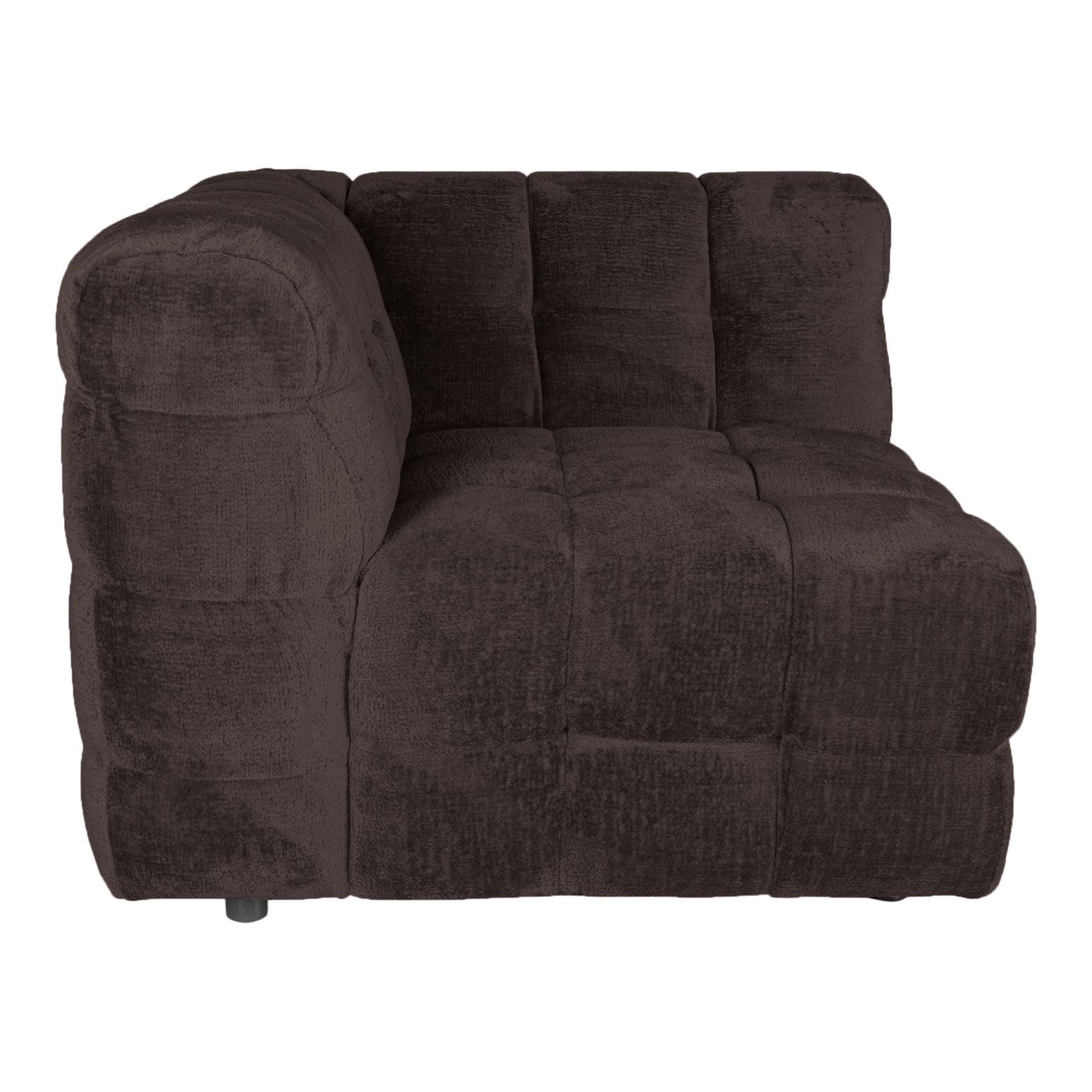 Sofa-Element Jidde Eckelement von PTMD in Dunkelgrau – flexibles Modul für modulare Wohnlandschaften