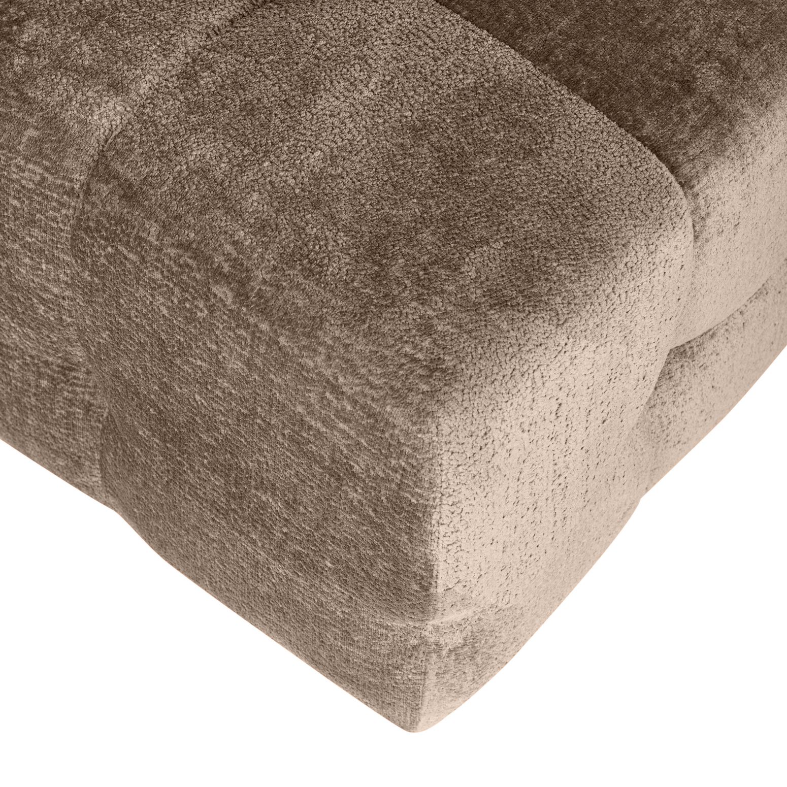 Sofa-Element Jidde Hocker von PTMD in Beige – vielseitiges Modul für modulare Wohnlandschaften
