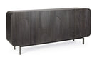 Sideboard Orissa 4-Türig Schwarz
