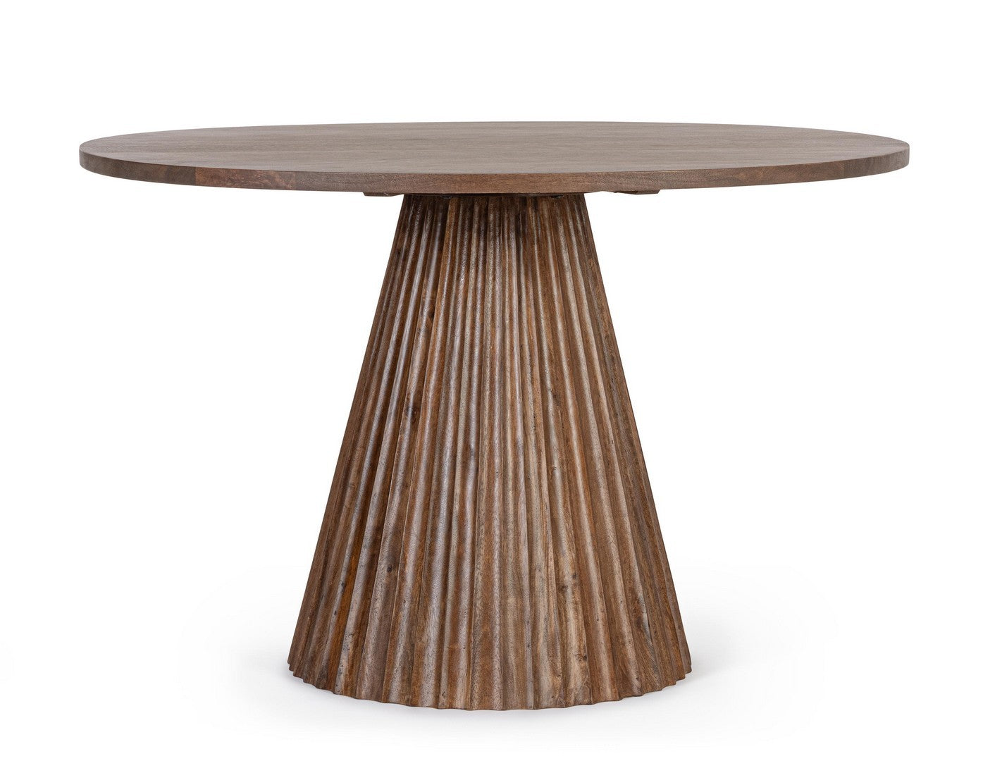 Esstisch Orissa Natur von Bizzotto, runder Esstisch aus Mangoholz, Ø120 cm, zeitloses Design