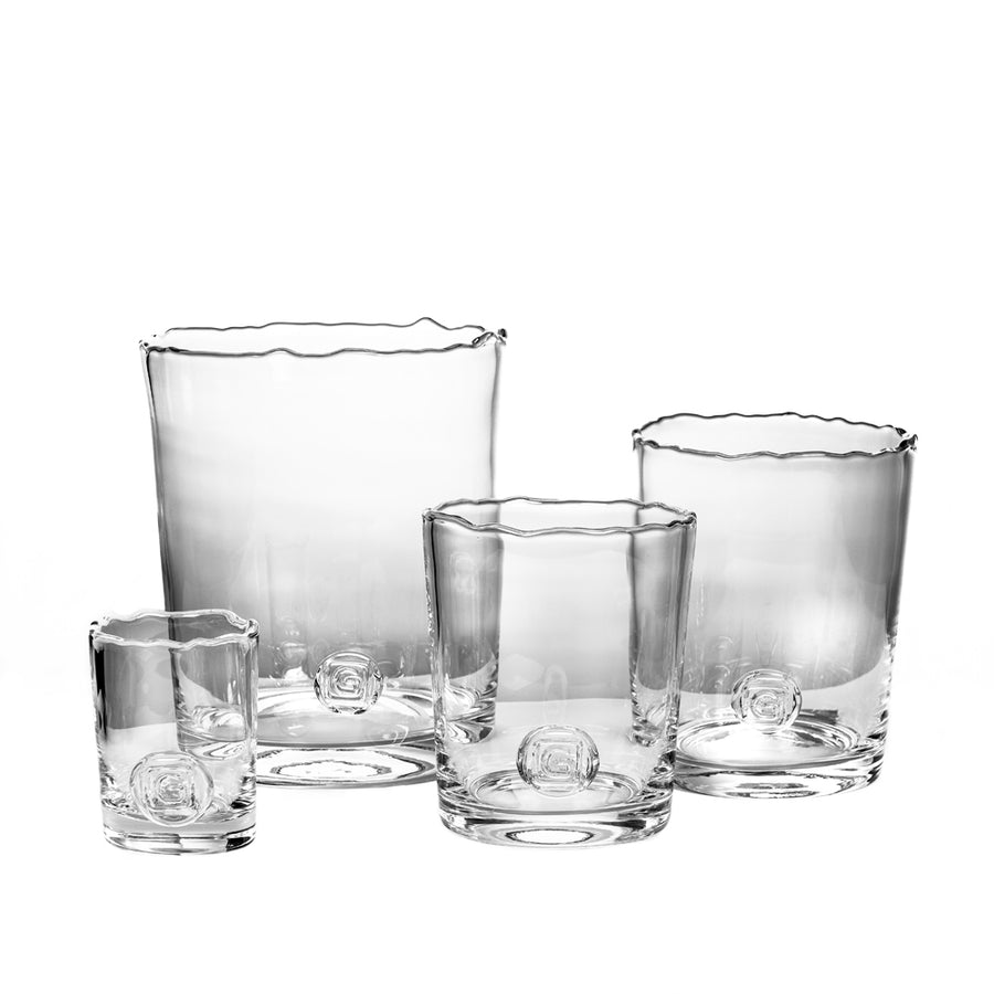 Vase Mon Clear Small aus mundgeblasenem Klarglas (Ø14 x H16,5 cm) von Gommaire.