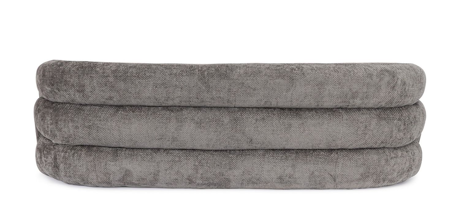 Sofa Clemence in Dunkelgrau von Bizzotto, moderne Form und hochwertiger Polyesterbezug.
