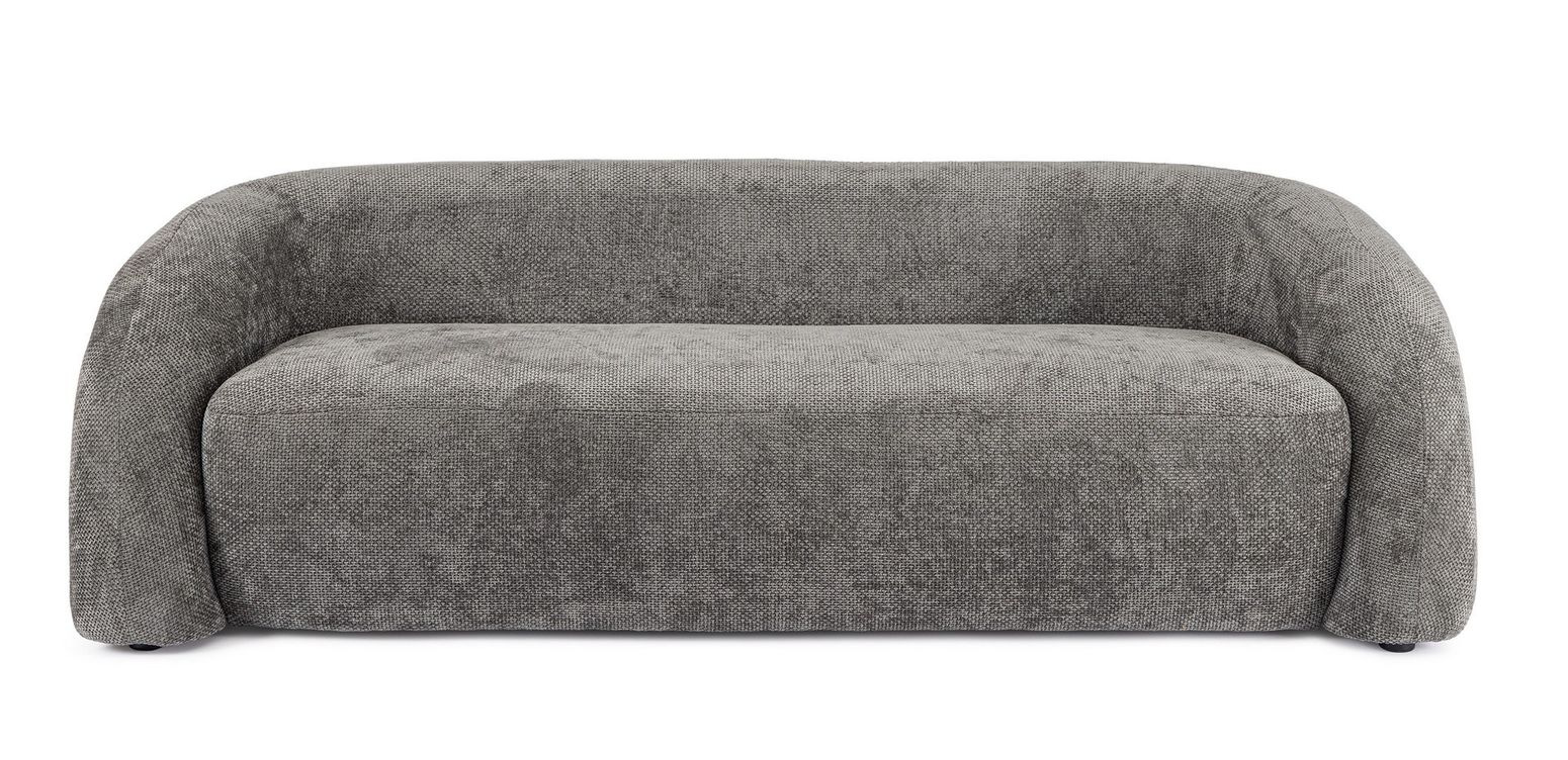 Sofa Clemence in Dunkelgrau von Bizzotto, moderne Form und hochwertiger Polyesterbezug.