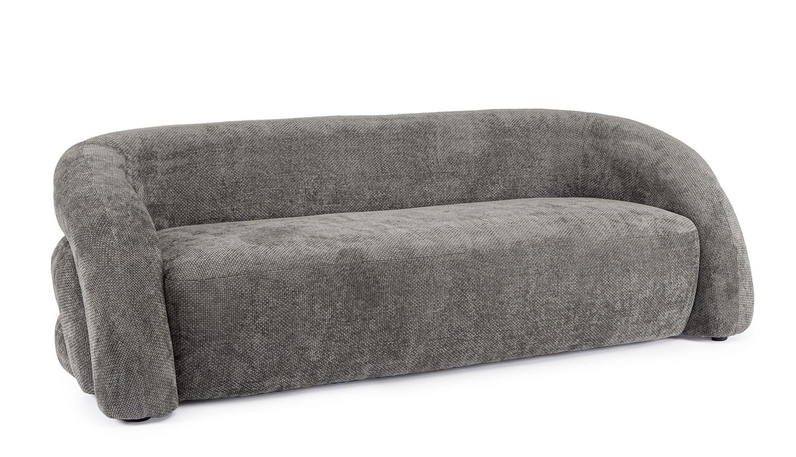 Sofa Clemence in Dunkelgrau von Bizzotto, moderne Form und hochwertiger Polyesterbezug.