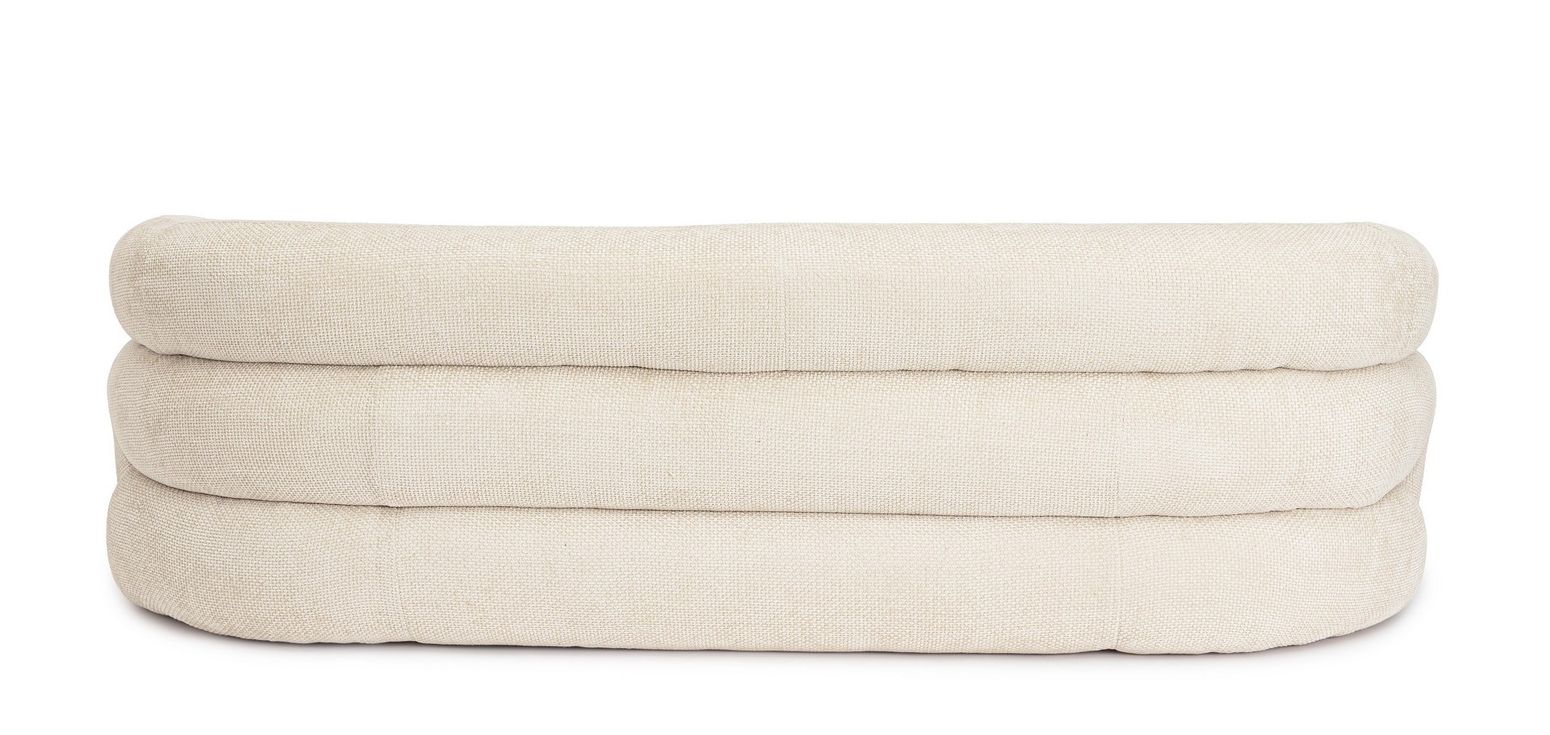 Sofa Clemence in Shell von Bizzotto, neutraler Farbton und elegantes Design.