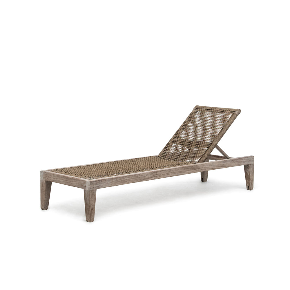 Sonnenliege Lisa aus Teakholz Natural Grey