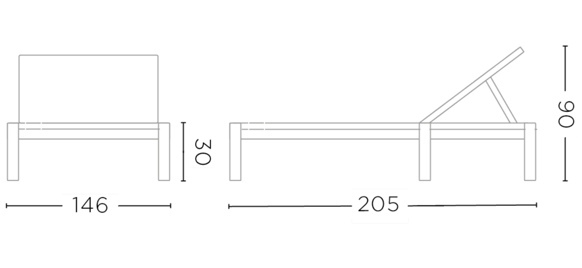 Sonnenliege Mieke Double