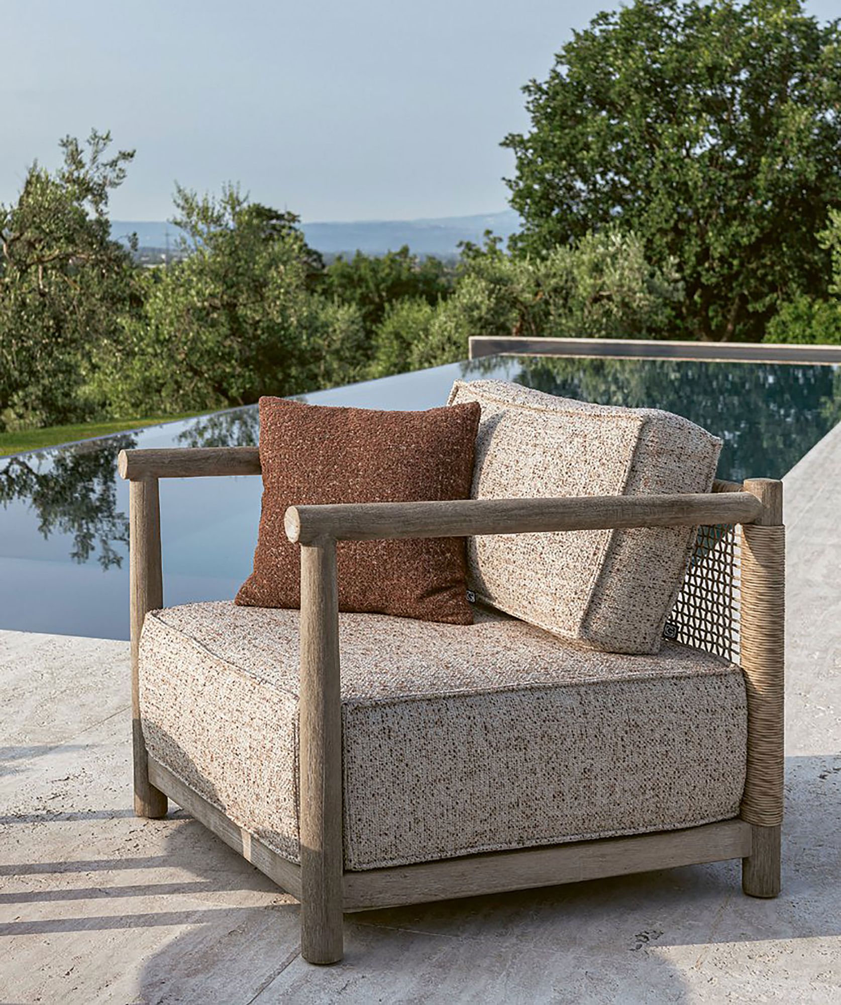 Gommaire Sessel Mieke mit Polstern in der Stoffgruppe Limonta für den Garten | bei STUFF Shop online kaufen!