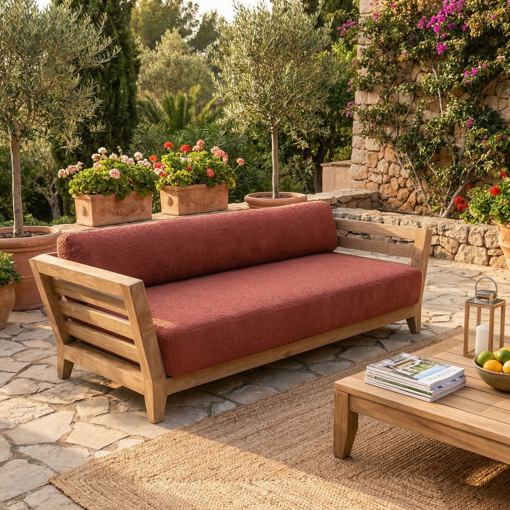 Elegantes 3-Sitzer Sofa Mia von Gommaire für den Garten oder die Terrasse bei STUFF Shop kaufen