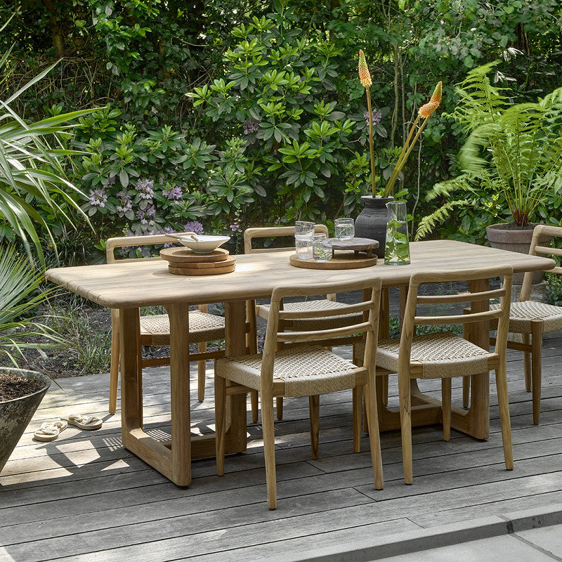Outdoor-Esstisch Teakscape Primavera aus recyceltem Teakholz, 200 cm | STUFF Shop