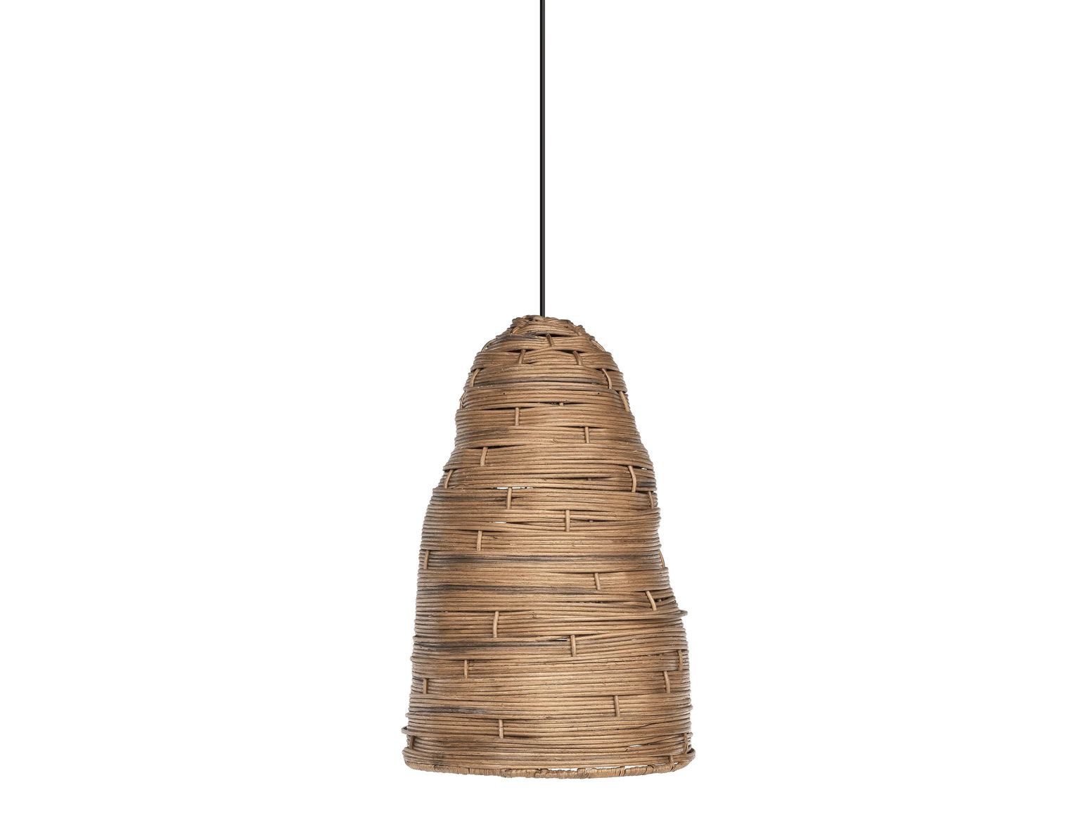 Hängelampe Nest Rattan Ø29 x H49 cm aus CL Rattan – Gommaire Organic Living
