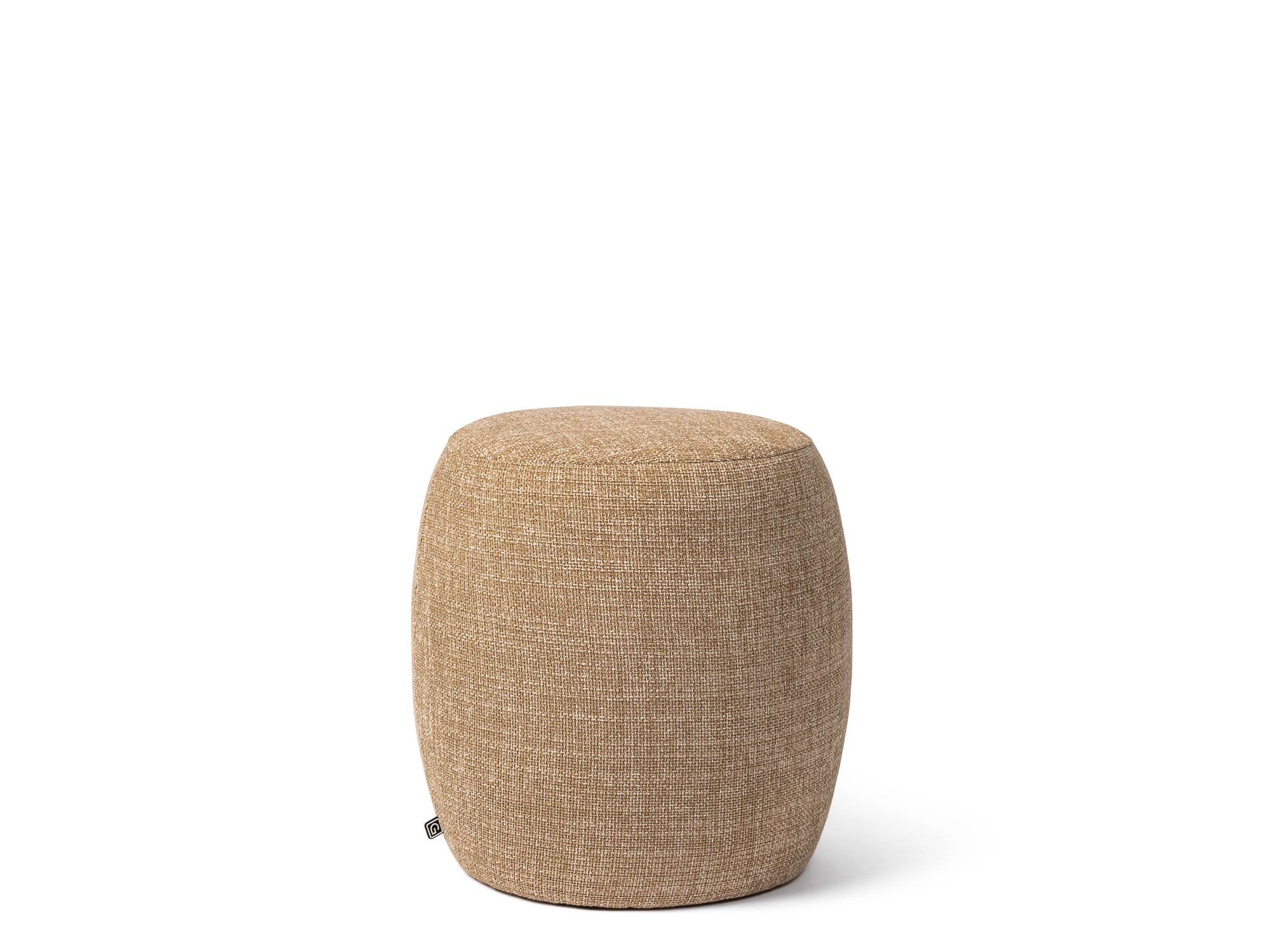 Gommaire Pouf Nathan Small – runder Indoor Pouf mit hochwertigem Stoffbezug