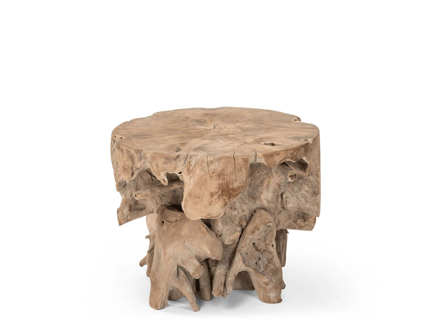 Gommaire Couchtisch Bamba aus Teakwurzel in Natural Grey | handgefertigt in L